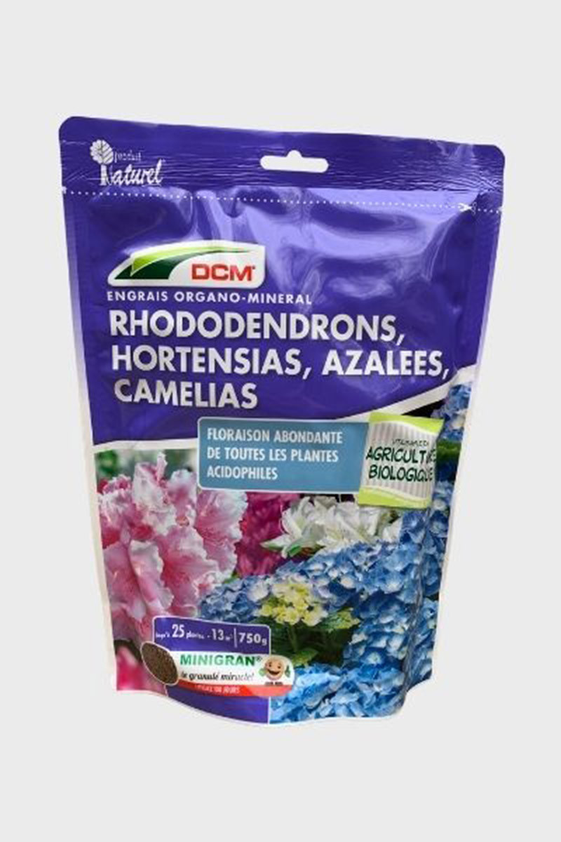 Engrais pour Rhododendrons, Hortensias, Azalées, Camélias